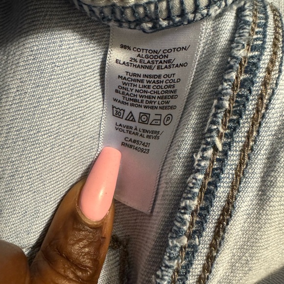 LOFT Blue Straight Leg Jeans Classic Fit - Picture 5 of 6